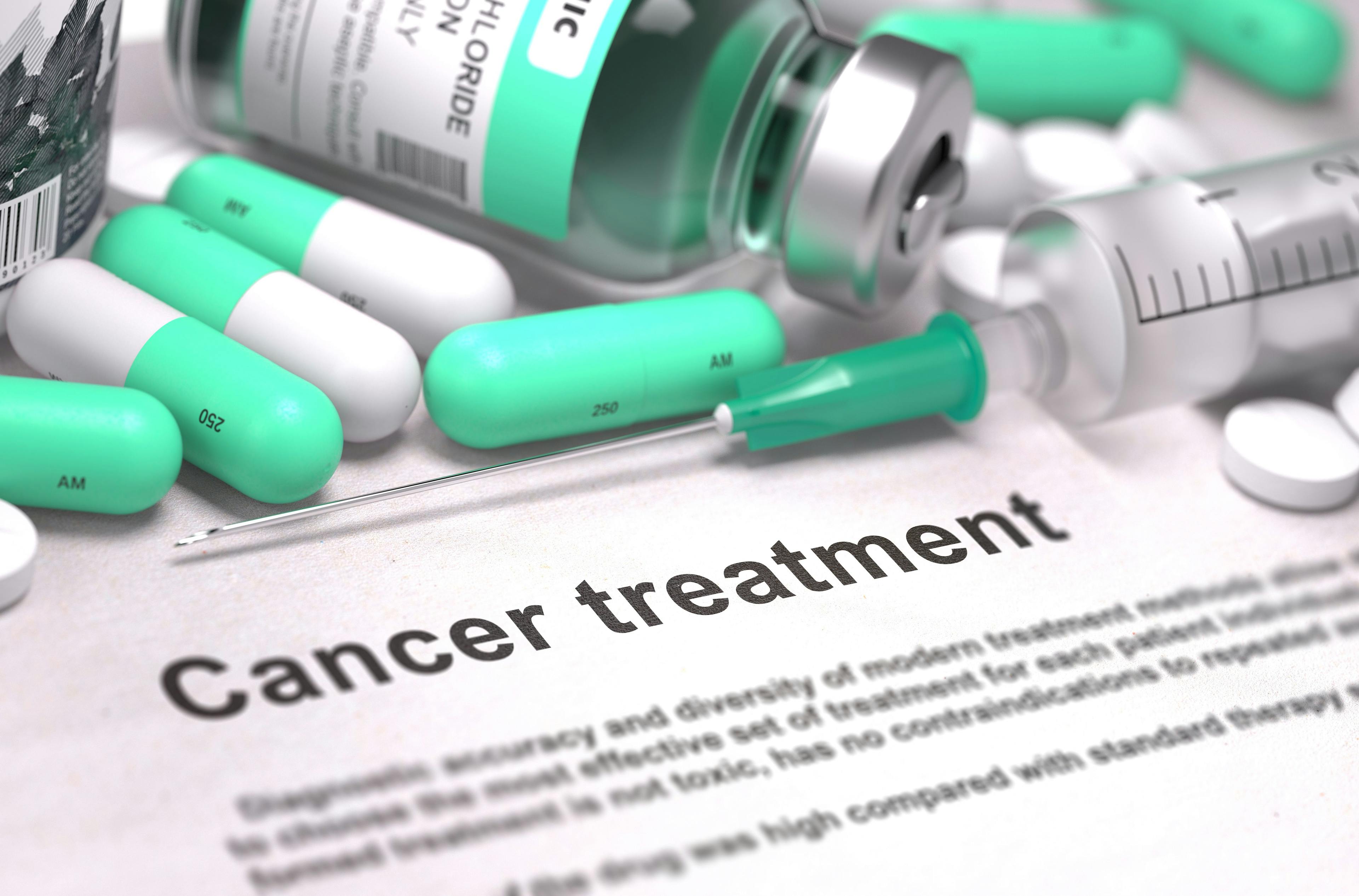Cancer treatment form with pils and vials | Image credit: © tashatuvango stock.adobe.com