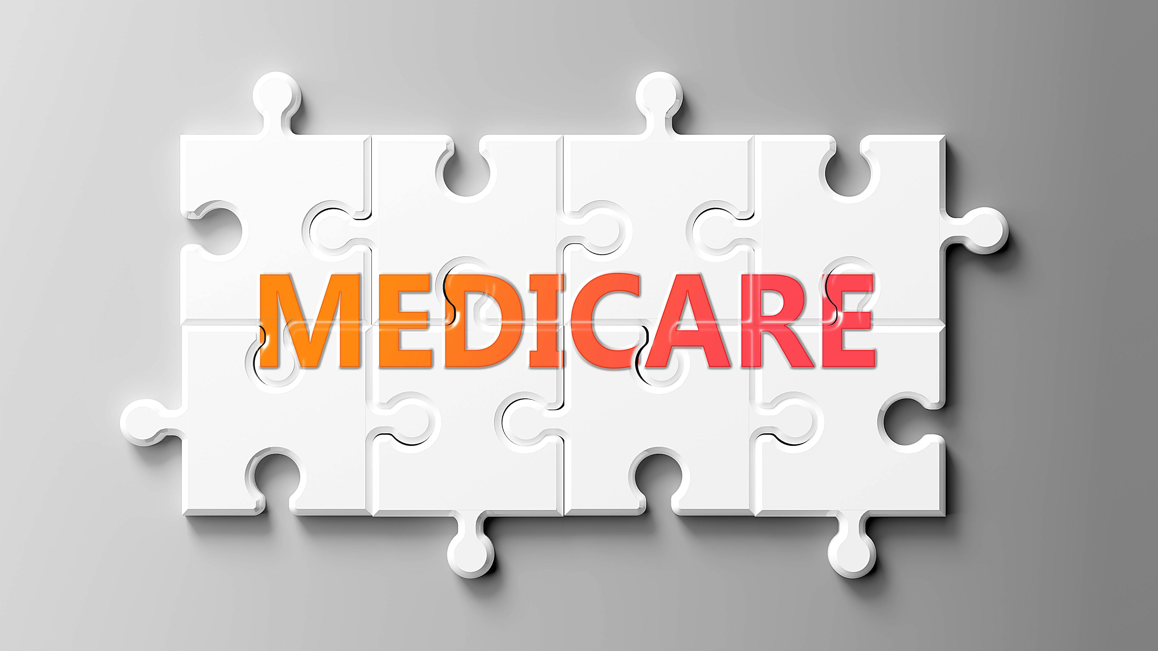 The word Medicare in orange on white puzzle pieces | Image credit: @Goodideas stock.adobe.com 