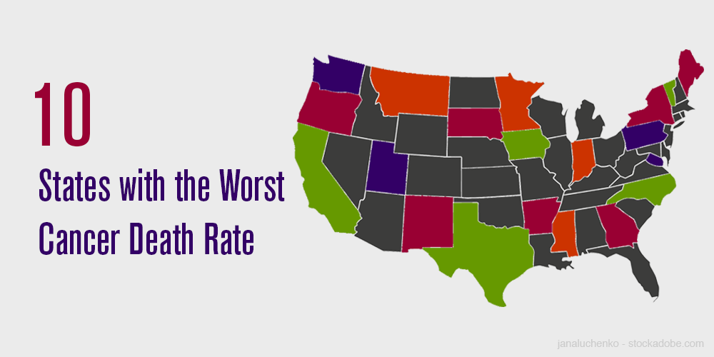 The 10 Worst Cancer Death Rates by State