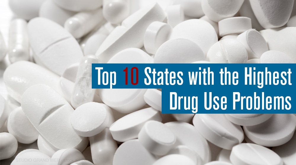 Top 10 States with the Highest Drug Use Problems