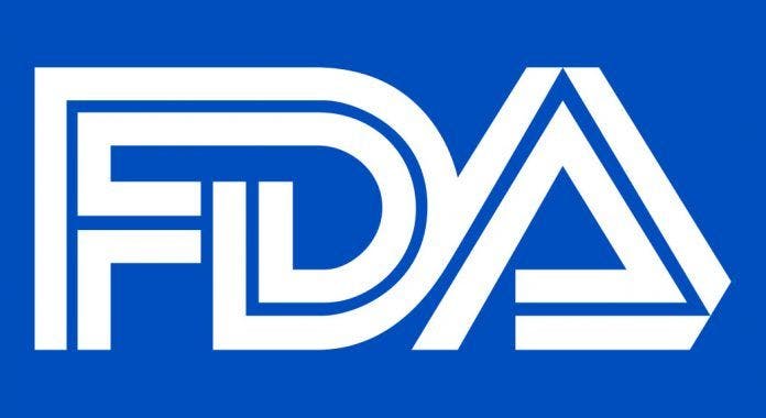 FDA logo in white on blue background