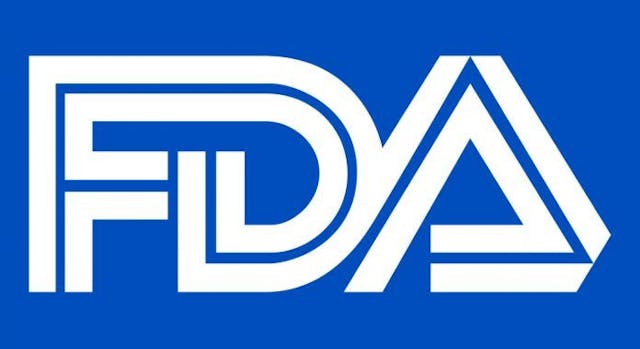 FDA logo in white on blue background