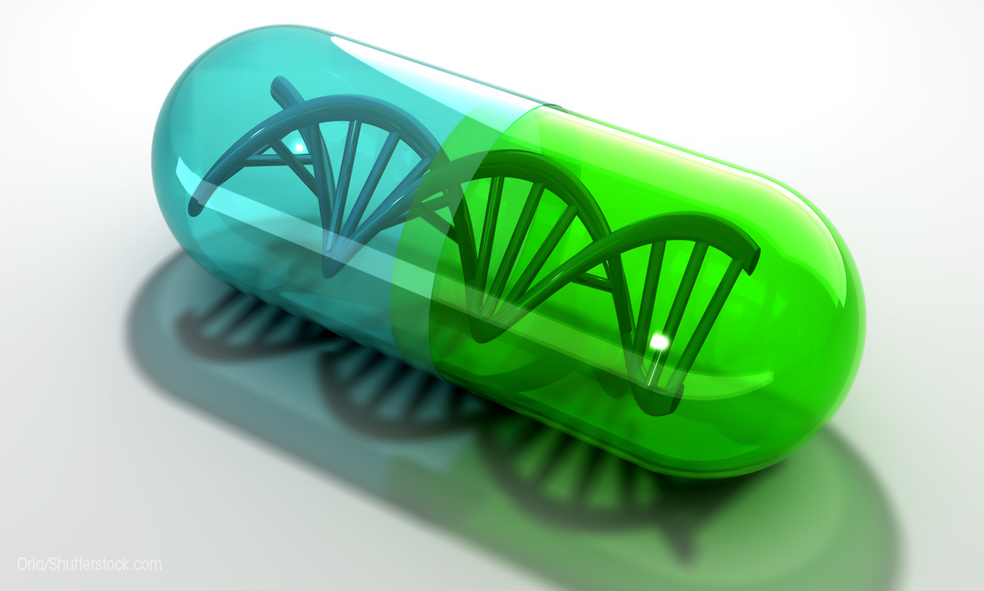 DNA strand in pill