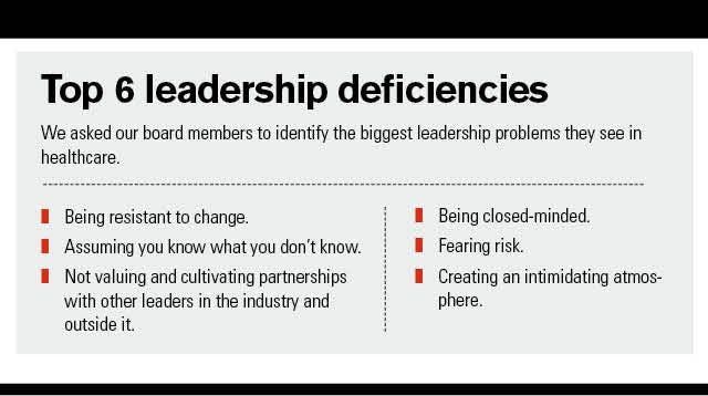 Top 6 leadership deficiencies